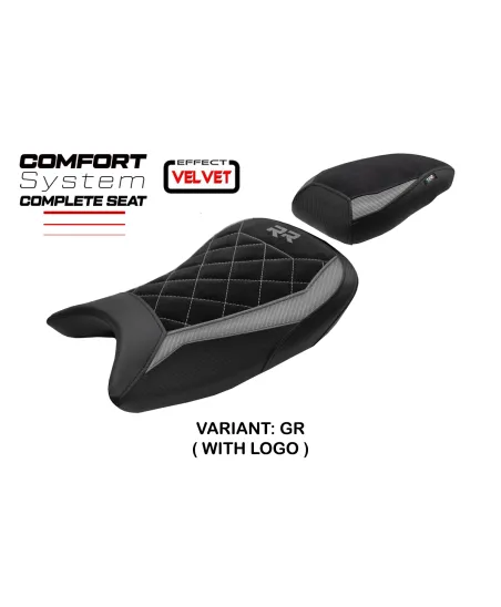 Asiento completo compatible - BMW S 1000 RR 2019-2026 - mod Varel Velvet Comfort System