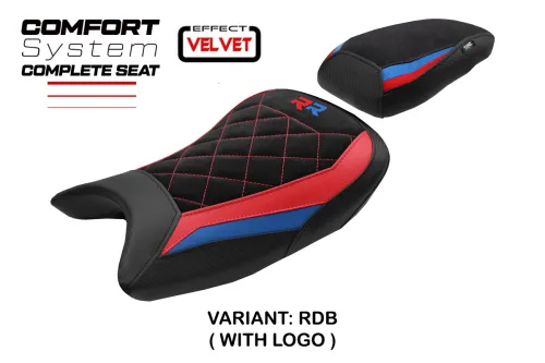 Asiento completo compatible - BMW S 1000 RR 2019-2026 - mod Varel Velvet Comfort System 2