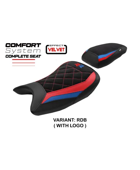 Sella completa compatibile - BMW S 1000 RR 2019-2026 - mod Varel Velvet Comfort System