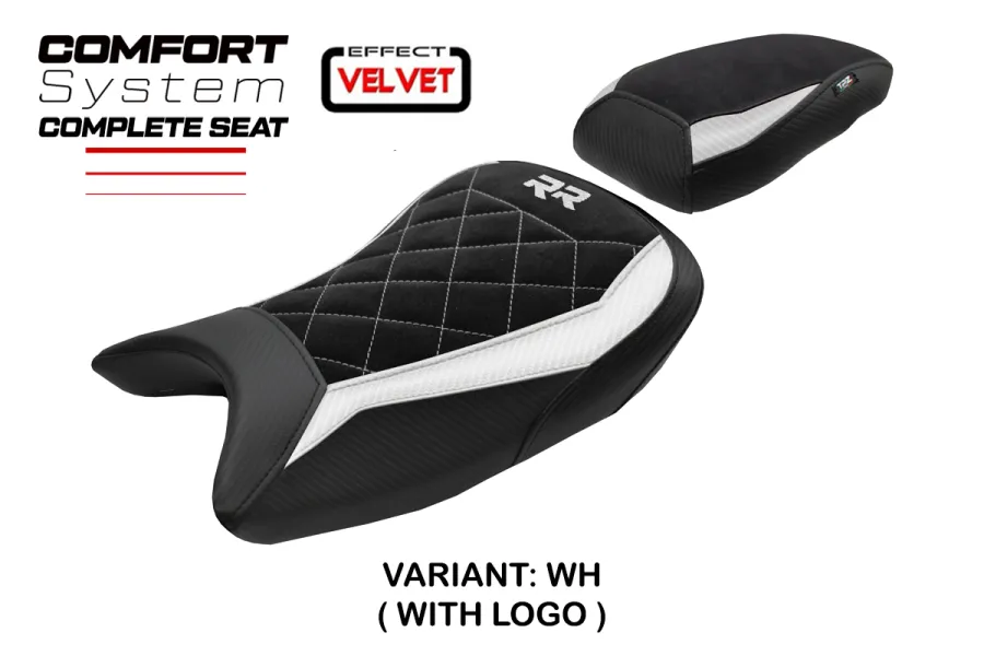 Complete seat compatible - BMW S 1000 RR 2019-2026 - mod Varel Velvet Comfort System