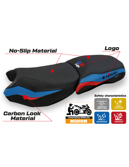 Rivestimento sella compatibile - BMW R 1250 GS Adventure 2019 - 2024 - heating Comfort System