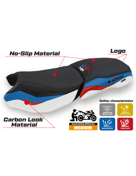 Seat cover compatible - BMW R 1250 GS Adventure 2019 - 2024 - heating Comfort System