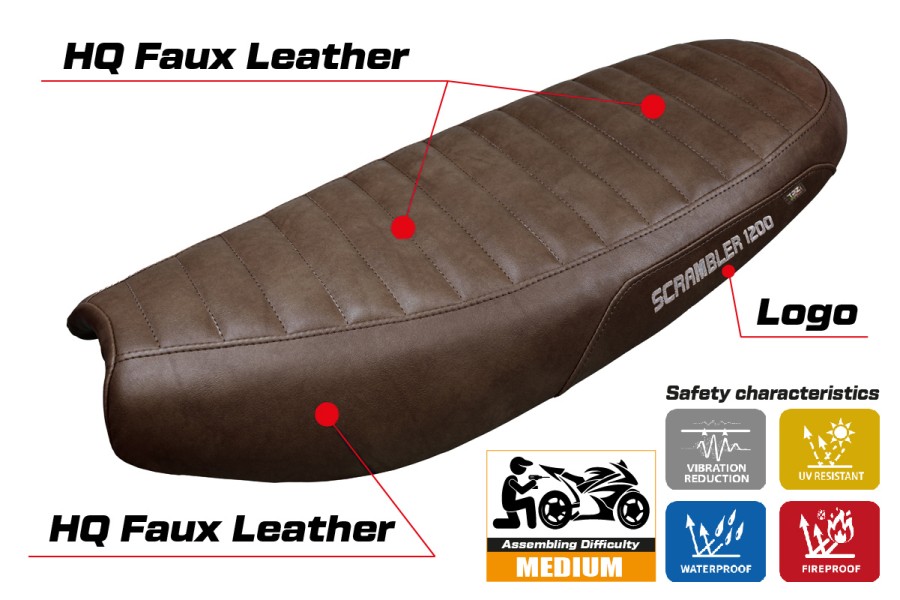 Funda de asiento compatible - Triumph Scrambler 1200 2019-2026 - mod Hull