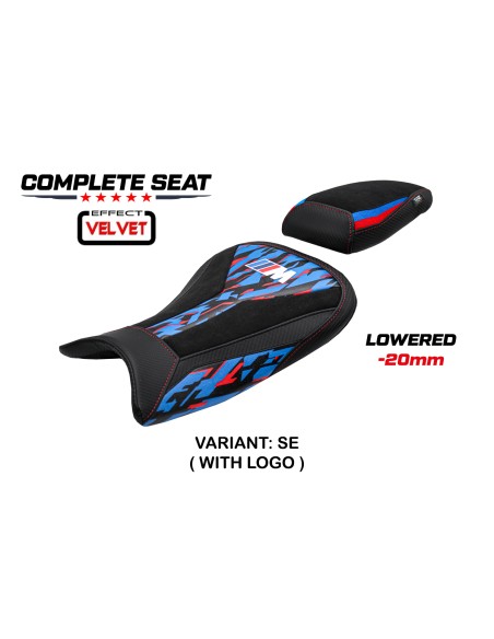 Sella completa compatibile - BMW S 1000 RR 2019-2026 - mod Varel Velvet Special Edition - Ribassata