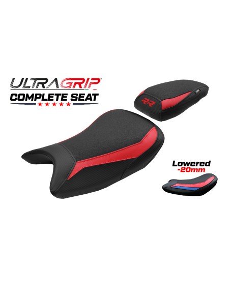 Selle complète compatible - BMW S 1000 RR 2019-2026 - mod Varel Ultragrip - Abaissée