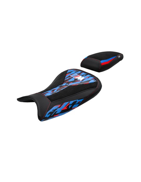 Komplette Sitzbank kompatibel - BMW S 1000 RR 2019-2026 - mod Varel Velvet Special Edition - Gesenkt