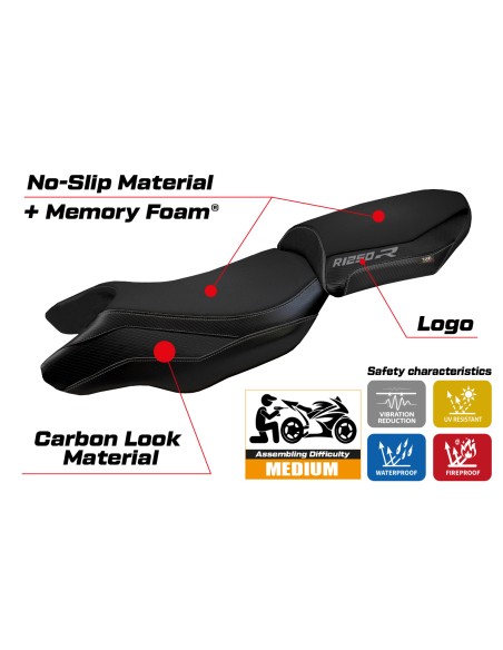 Seat cover compatible BMW R 1250 R (19-22) Puma comfort system model