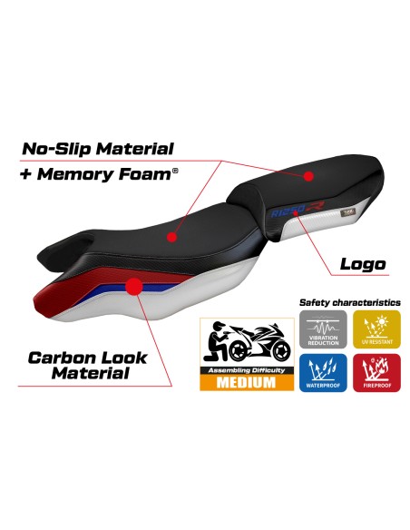 Housse de selle compatible BMW R 1250 R (19-22) modèle Puma special color comfort system