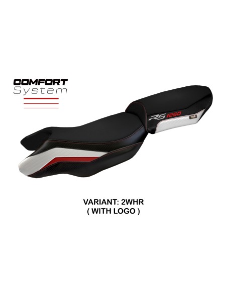Housse de selle compatible BMW R 1250 RS (20-22) modèle Blanco comfort system
