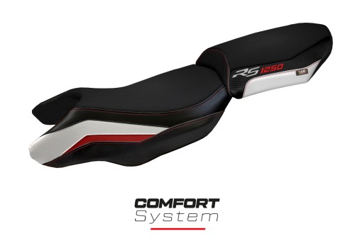 Funda de asiento compatible BMW R 1250 RS (20-22) modelo Blanco comfort system