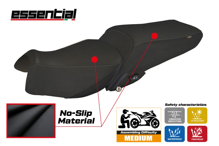 Rivestimento sella compatibile BMW R 1250 RT (19-25) modello Essential