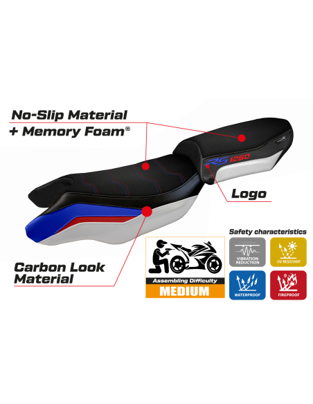 Funda de asiento compatible - BMW R 1250 RS 2020 - 2024 - heating Comfort System