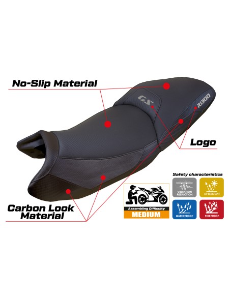 Rivestimento sella compatibile - BMW R 1300 GS Touring 2023-2026 - heating Comfort System
