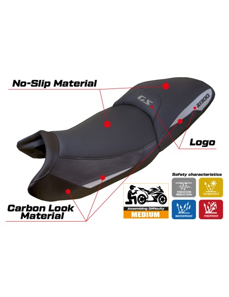 Rivestimento sella compatibile - BMW R 1300 GS Touring 2023-2026 - mod Ahus Comfort System