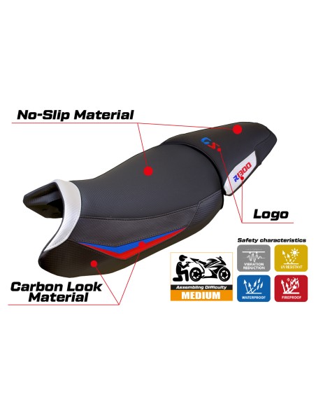 Funda de asiento compatible - BMW R 1300 GS 2023-2025 - mod Koln Comfort System