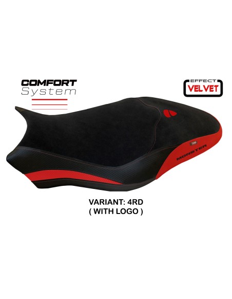 Sitzbezug kompatibel Ducati Monster 821/1200 (17-20) Modell Ovada 1 Velvet comfort system
