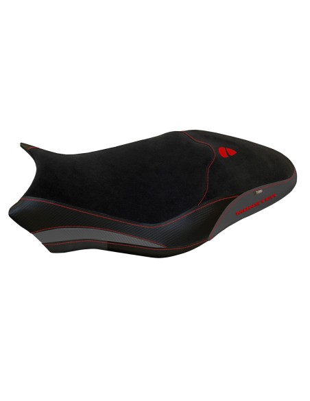 Funda de asiento compatible - Ducati Monster 821/1200 2017 - 2020 - mod Ovada 1 Velvet Comfort System