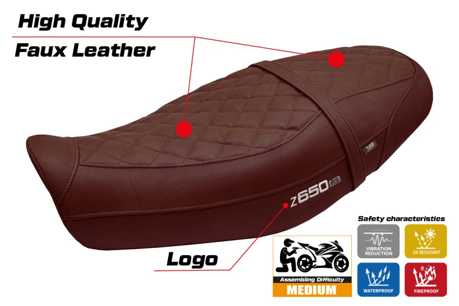 Housse de selle compatible - Kawasaki Z 650 RS 2022-2026 - mod Unnan