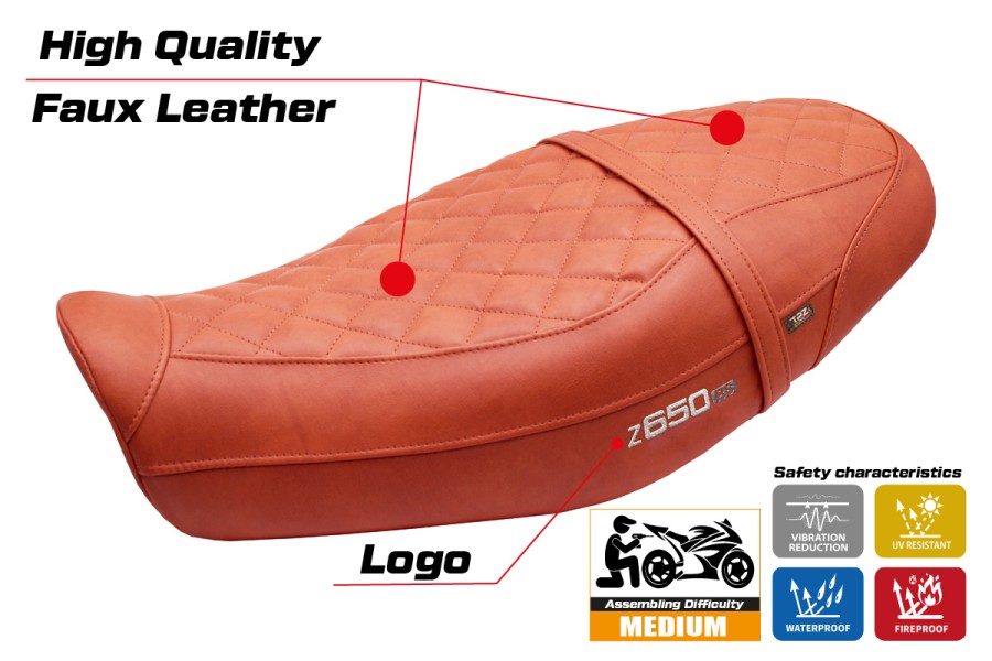 Funda de asiento compatible - Kawasaki Z 650 RS 2022-2026 - mod Unnan