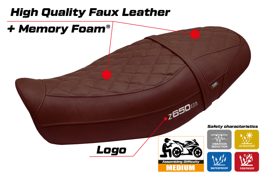 Sitzbezug kompatibel - Kawasaki Z 650 RS 2022-2026 - mod Unnan Comfort System