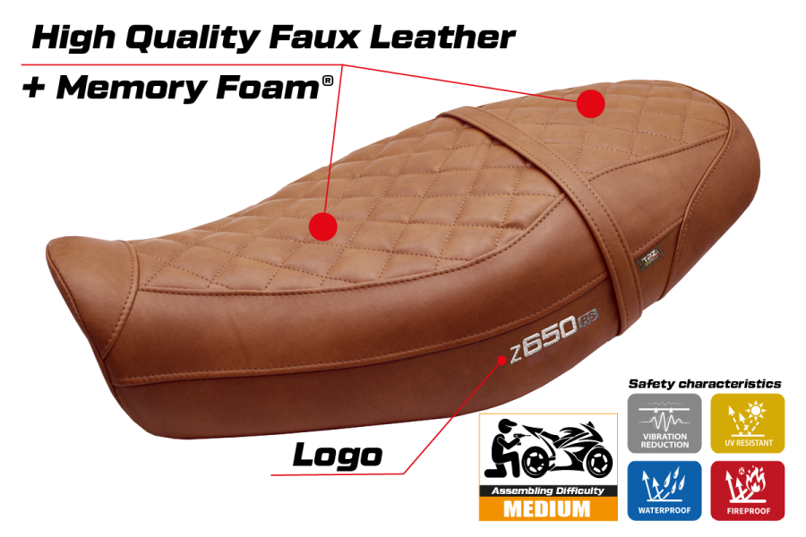 Sitzbezug kompatibel - Kawasaki Z 650 RS 2022-2026 - mod Unnan Comfort System