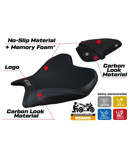 Rivestimento sella compatibile Yamaha R7 (21-22) modello Thera comfort system