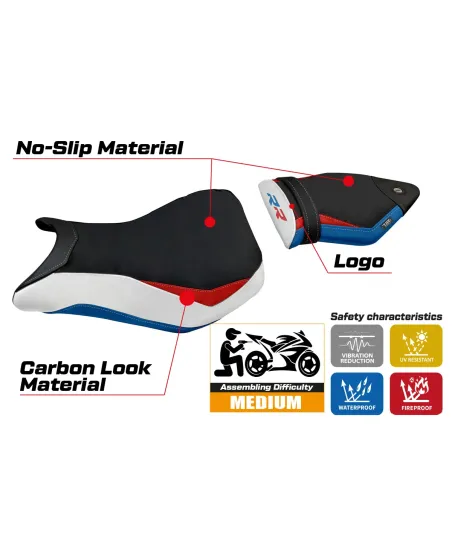 Seat cover compatible - BMW S 1000 RR 2012 - 2014 - mod Baku 2