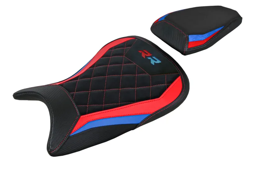 Housse de selle compatible - BMW S 1000 RR 2019-2026 - mod Aichen Velvet Comfort System