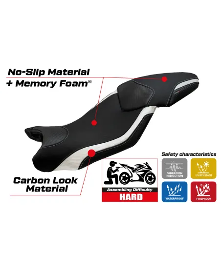 Housse de selle compatible BMW S 1000 XR (15-19) modèle Ardea comfort system