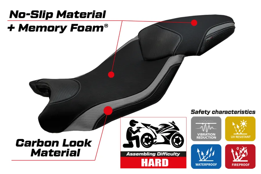 Rivestimento sella compatibile BMW S 1000 XR (15-19) modello Ardea comfort system