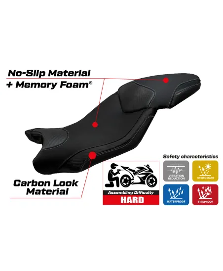 Funda de asiento compatible BMW S 1000 XR (15-19) modelo Ardea comfort system