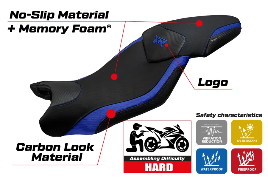 Housse de selle compatible BMW S 1000 XR (15-19) modèle Ardea comfort system