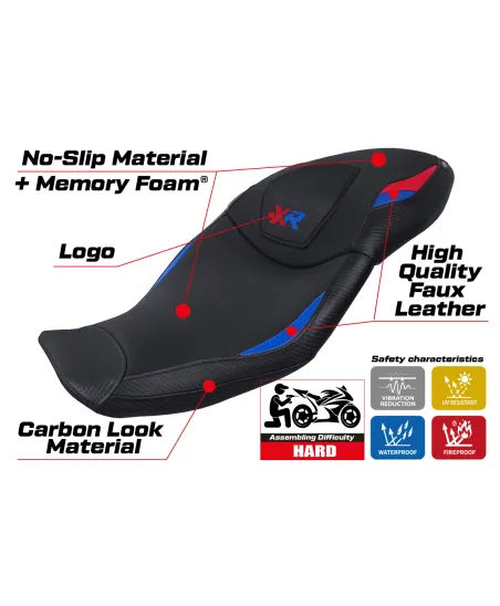 Rivestimento sella compatibile - BMW S 1000 XR 2020 - 2023 - mod Dresden Comfort System