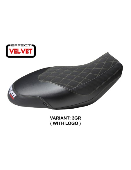 Seat cover compatible Ducati Scrambler 400 / 800 / 1100 (15-22) Ischia Velvet model
