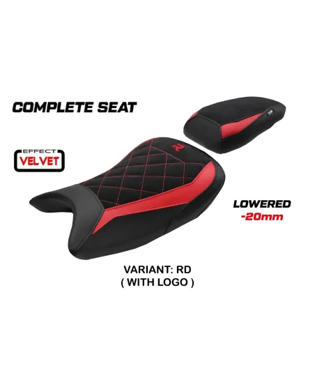 Complete seat compatible - BMW S 1000 R 2021-2025 - mod Bexley Velvet - Lowered