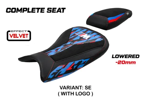 Selle complète compatible - BMW S 1000 R 2021-2025 - mod Bexley Velvet Special Edition - Abaissée 2