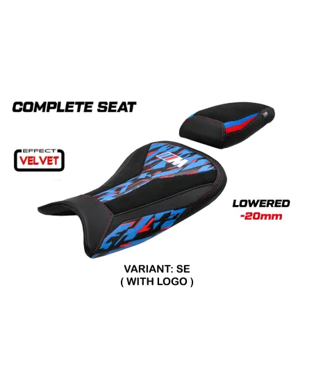 Komplette Sitzbank kompatibel - BMW S 1000 R 2021-2025 - mod Bexley Velvet Special Edition - Gesenkt