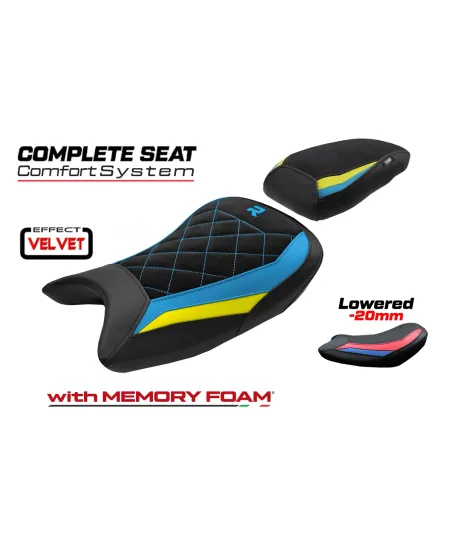 Complete seat compatible - BMW S 1000 R 2021-2026 - mod Bexley Velvet Comfort System - Lowered