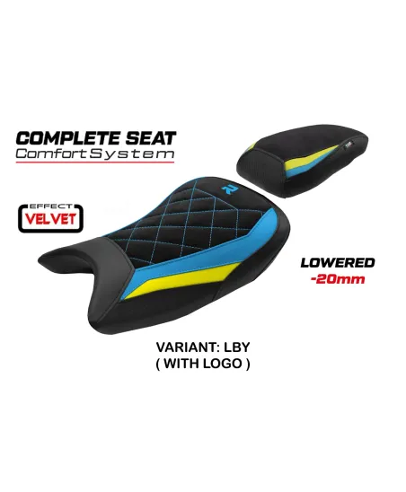 Asiento completo compatible - BMW S 1000 R 2021-2026 - mod Bexley Velvet Comfort System - Rebajado