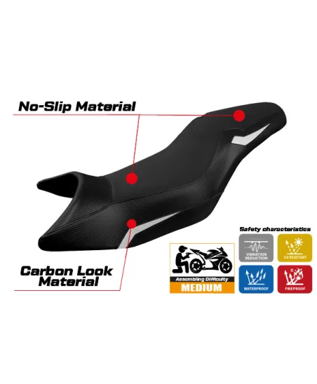 Sitzbezug kompatibel - CF Moto 650 - 700 MT 2019-2026 - mod Maine