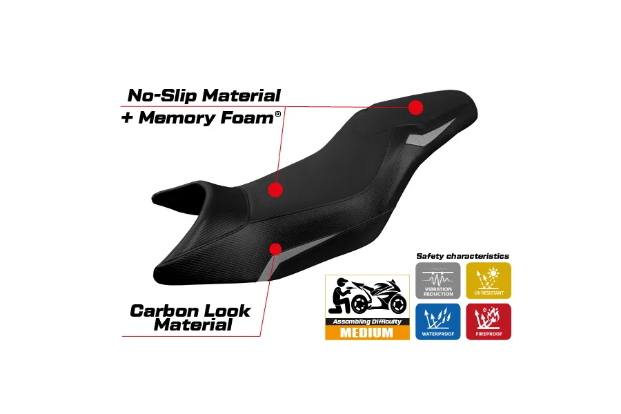 Rivestimento sella compatibile - CF Moto 650 - 700 MT 2019-2026 - mod Maine Comfort System