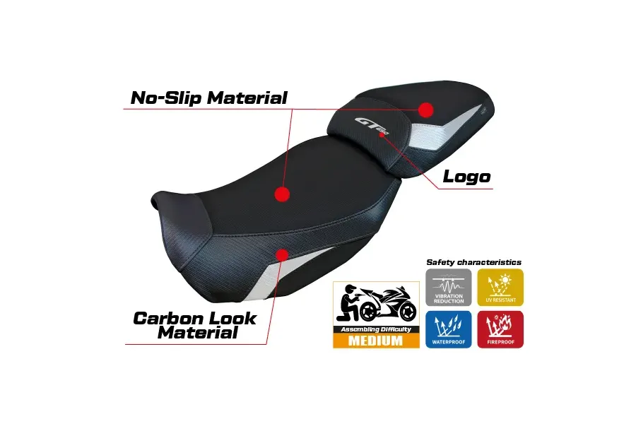 Seat cover compatible - CF Moto 650 GT 2021-2026 - mod Atena