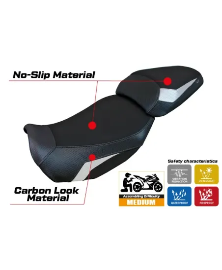 Rivestimento sella compatibile - CF Moto 650 GT 2021-2026 - mod Atena