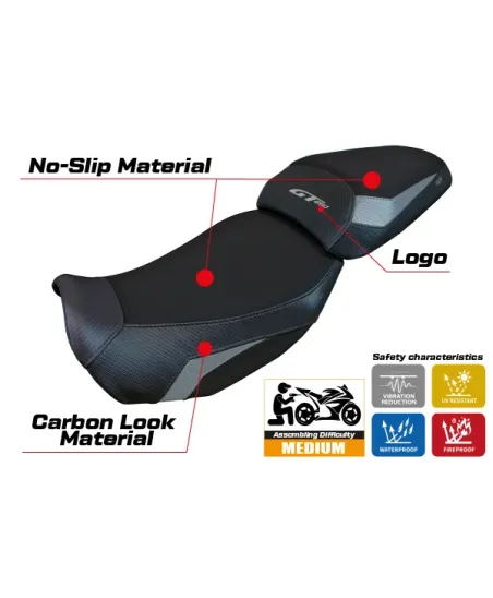 Rivestimento sella compatibile - CF Moto 650 GT 2021-2026 - mod Atena