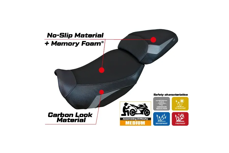 Seat cover compatible - CF Moto 650 GT 2021-2026 - mod Atena Comfort System