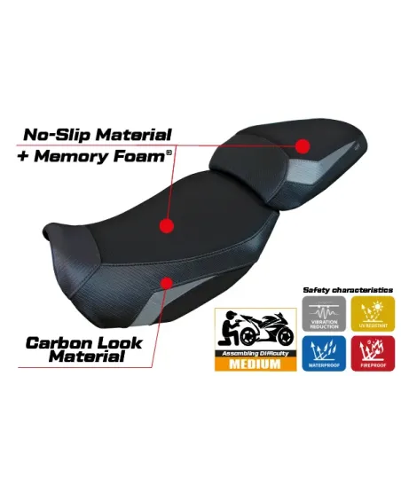 Rivestimento sella compatibile - CF Moto 650 GT 2021-2025 - mod Atena Comfort System