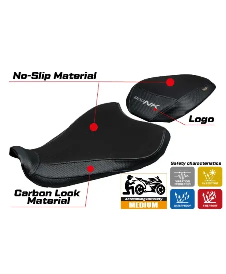 Housse de selle compatible - CF Moto 800 NK 2023-2026 - mod Arnas