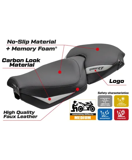 Housse de selle compatible - BMW R 1300 RT 2025-2026 - mod Bethel Comfort System