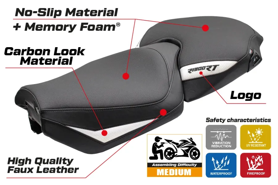 Sitzbezug kompatibel - BMW R 1300 RT 2025-2026 - mod Bethel Comfort System