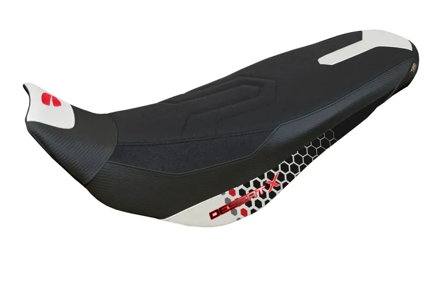 Housse de selle compatible - Ducati Desert-X Rally 2022-2025 - mod Eriba Special Color Ultragrip